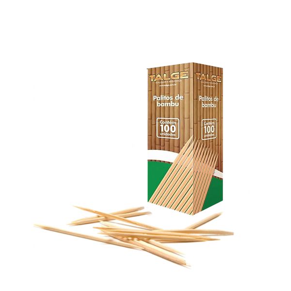 Palito De Bambu - Talge | 100 unds ( CAIXA COM 25X100 )