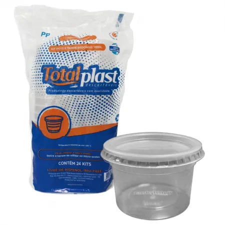 Potes Redondo 250ml 24und C Tampa Alimentos Freezer Congelar