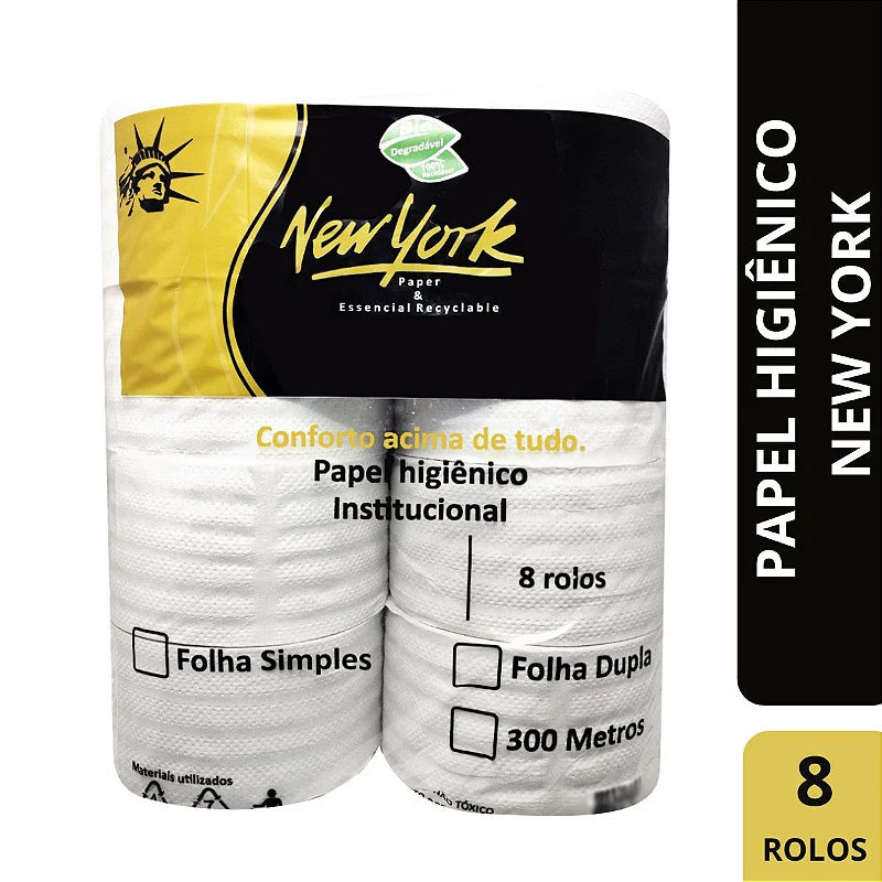 Papel Higiênico Rolão New Com 8 Rolos