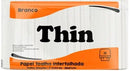 Papel Toalha Interfolha Thin 20 x 21 cm - Branco