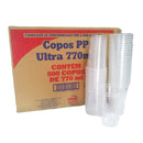Copo Descartável Transparente 770ml Orleplast  c/25 unidades
