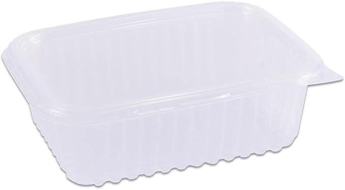Pote Retangular Com Tampa 500ml Marmita Fit 24kits Totalplast Cor Transparente