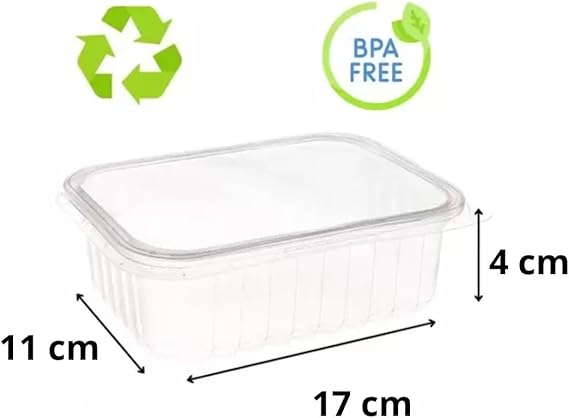 Pote Descartável 750ml Microondas Marmita Fit - 24un