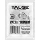 Luvas Plástica Descartável Transparente Multiuso - Talge | 100 unds