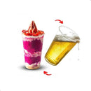 Copo Descartável Transparente 500ml Orleplast  c/50unidades