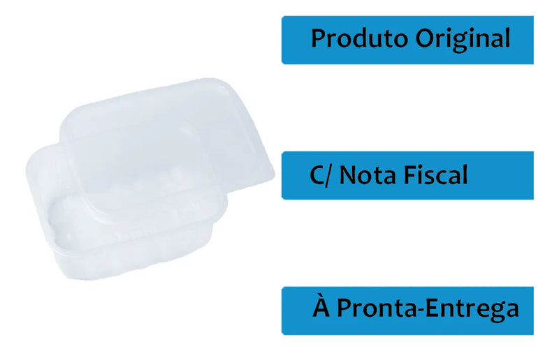 Kit Potes Descartáveis Marmita Freezer Microondas 350ml 24un