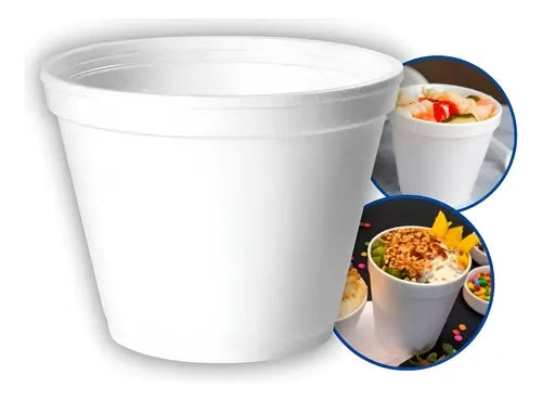 Pote Totalplast Isopor Cumbuca Termica Frio Quente 300ml - TPE - 300 - 50 Uniaddes