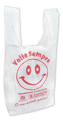 Sacola Plástica Branca 30x40 "Volte Sempre" 1,2KG