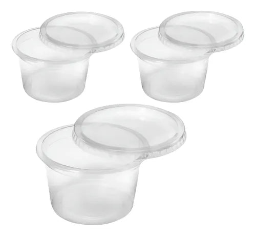 Potes Redondo 250ml 24und C Tampa Alimentos Freezer Congelar