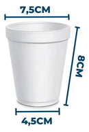 Copo Térmico Isopor Bebidas Quentes 180ml Com 25 Unidades