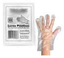 Luvas Plástica Descartável Transparente Multiuso - Talge | 100 unds