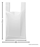 Sacola Plástica Branca 25x35 Media Atacado C/ 1000 Unid