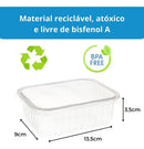 Kit Potes Descartáveis Marmita Freezer Microondas 350ml 24un