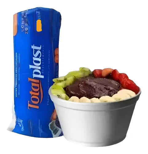 Pote Totalplast Isopor Cumbuca Termica Frio Quente 300ml - TPE - 300 - 50 Uniaddes