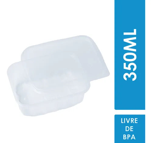 Kit Potes Descartáveis Marmita Freezer Microondas 350ml 24un