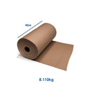 Bobina de Papel Semi Kraft - 40cm - 8kg