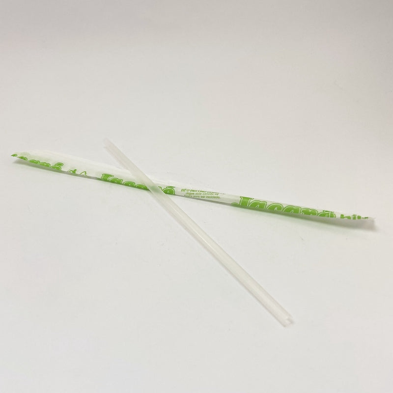 Canudo 5x250mm Biodegradável Transparente 250un