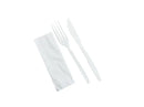 KIT GARFO E FACA MASTER C/ GUARDANAPO C/50 UNIDADES Branco - New York