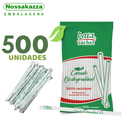 Canudo 5x21cm Biodegradável Transparente 500un