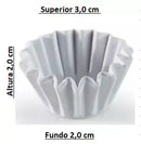 Forminha de Papel N.5 c/100 - Branco ( VAI AO FORNO )