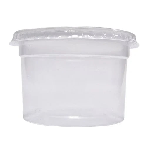 Potes Redondo 250ml 24und C Tampa Alimentos Freezer Congelar