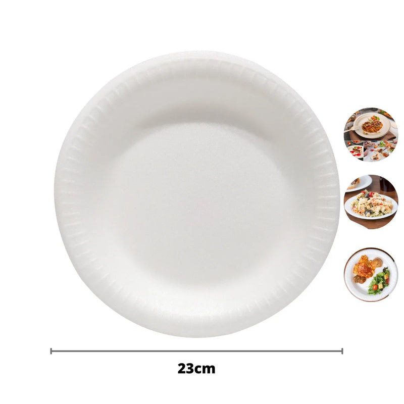Prato De Isopor 23cm C/20 Unidades