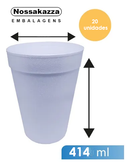 Copo De Isopor Térmico 414ml Darnel 20 Unidades