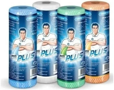 Pano Rolo Perflex Multiuso Mr. Plus - Talge |  50 Unidades 30cm X 25m